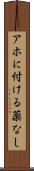 アホに付ける薬なし Scroll