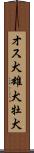 オス犬 Scroll