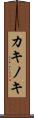カキノキ Scroll