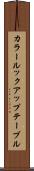 カラールックアップテーブル Scroll
