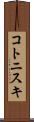 コトニスキ Scroll