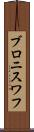 ブロニスワフ Scroll