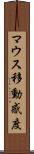 マウス移動感度 Scroll