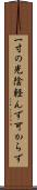 一寸の光陰軽んず可からず Scroll
