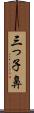 三っ子鼻 Scroll