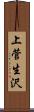 上菅生沢 Scroll