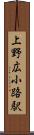 上野広小路駅 Scroll