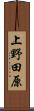 上野田原 Scroll