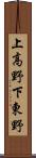 上高野下東野 Scroll