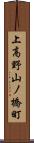 上高野山ノ橋町 Scroll