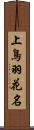 上鳥羽花名 Scroll