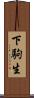 下駒生 Scroll