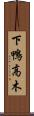 下鴨高木 Scroll