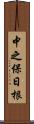 中之保日根 Scroll