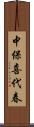 中保喜代春 Scroll