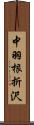 中羽根折沢 Scroll