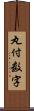 丸付数字 Scroll