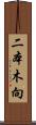 二本木向 Scroll