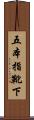 五本指靴下 Scroll