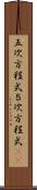 五次方程式 Scroll