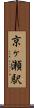 京ヶ瀬駅 Scroll