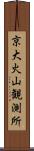 京大火山観測所 Scroll