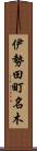 伊勢田町名木 Scroll