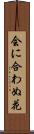 会に合わぬ花 Scroll