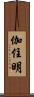伽住明 Scroll