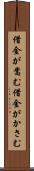 借金が嵩む Scroll