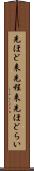 先ほど来 Scroll