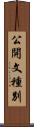 公開文種別 Scroll