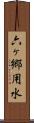 六ヶ郷用水 Scroll