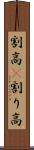 割高(P) Scroll