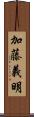 加藤義明 Scroll