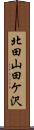 北田山田ケ沢 Scroll