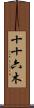 十十六木 Scroll