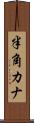 半角カナ Scroll