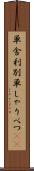 単舎利別 Scroll