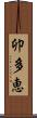 卯多恵 Scroll