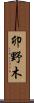 卯野木 Scroll