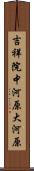 吉祥院中河原大河原 Scroll