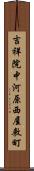 吉祥院中河原西屋敷町 Scroll