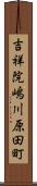 吉祥院嶋川原田町 Scroll