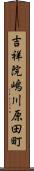 吉祥院嶋川原田町 Scroll