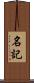 名記 Scroll