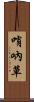 哨吶草 Scroll