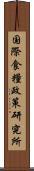国際食糧政策研究所 Scroll