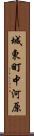 城東町中河原 Scroll