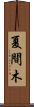 夏間木 Scroll